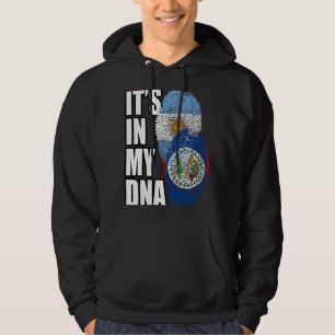 Sudadera Herencia Belice Y Argentina Mezcla De Bandera De A