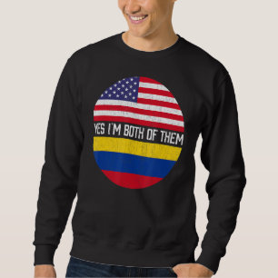 Sudadera Herencia de familia de bandera norteamericana medi