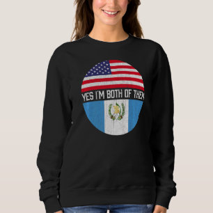 Sudadera Heri de familia de bandera de Estados Unidos mitad