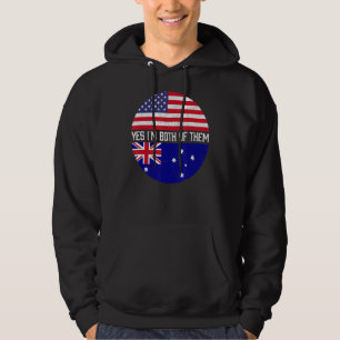 Sudadera Heri de familia de bandera norteamericana mitad au
