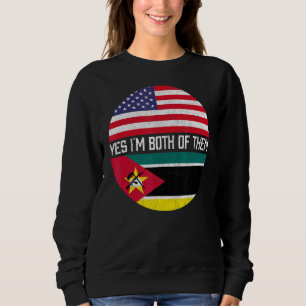 Sudadera Heri de familia de bandera norteamericana mitad mo