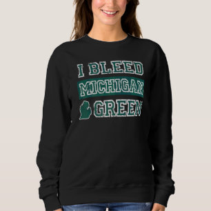 Sudadera Herí el orgullo verde del estado de Michigan