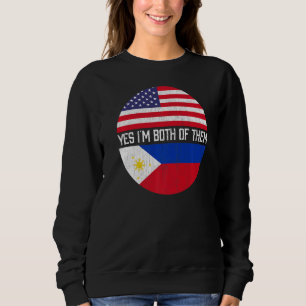 Sudadera Herita de la familia de bandera norteamericana mit