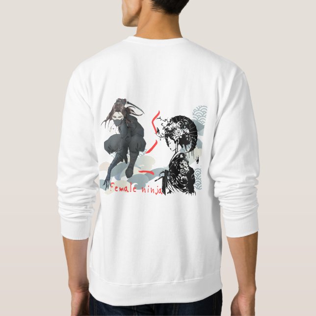 Sudadera Heritage Stealth: Vintage Kunoichi Graphic Tee (Reverso)