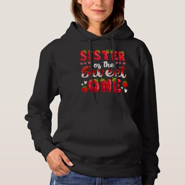 Sudadera Hermana De La Dulce Fiesta De Un Cumpleaños Matc (Anverso)