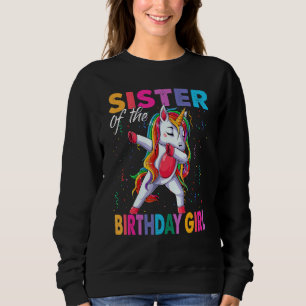 Sudadera Hermana De La Princesa Chica De Cumpleaños Dabbing