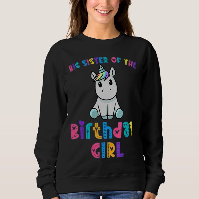 Sudadera Hermana de la Princesa de Cumpleaños Chica Dabbing (Anverso)