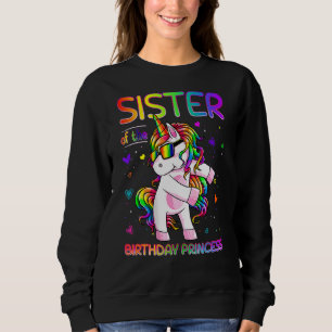 Sudadera Hermana De La Princesa De Cumpleaños Chica Flossin