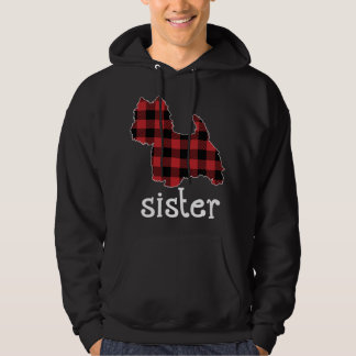 Sudadera Hermana de Red Plaid Navidades Westie Papá Coincid