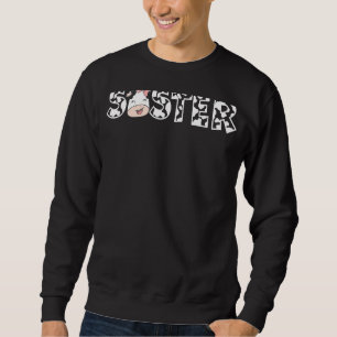 Sudadera Hermana Del Cumpleaños De La Chica Granja De Vaca