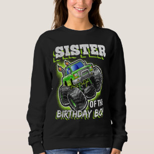 Sudadera Hermana del cumpleaños del monstruo del bebé