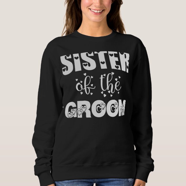 Sudadera Hermana del Novio Boda y Despedida de Soltera (Anverso)