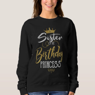 Sudadera Hermana Del Partido De Cumpleaños De La Princesa M