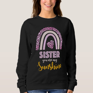 Sudadera Hermana Eres Mi Impresión Sunshine Pink Leopard W 