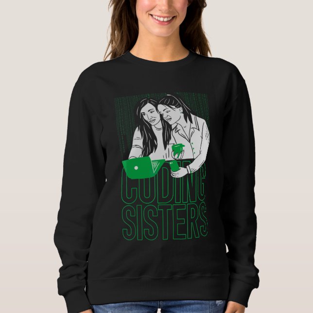 Sudadera Hermana Programadora Ingeniera de Software Desarro (Anverso)