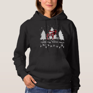Sudadera Hermana Reno Búfalo Cuadro Rojo Navidad Combinació