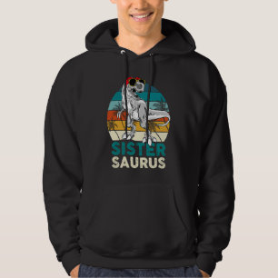 Sudadera Hermana Saurus Dinosaurio Pareja Familia T Rex Vin