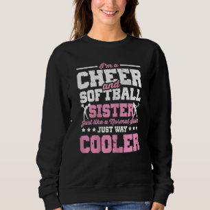 Sudadera Hermanas de las hermanas de softbol animan a las m