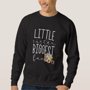 Sudadera Hermanita fan más grande Fútbol Hermana Floral G