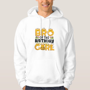 Sudadera Hermano 1 Chica de cumpleaños Zoológico de Fiesta
