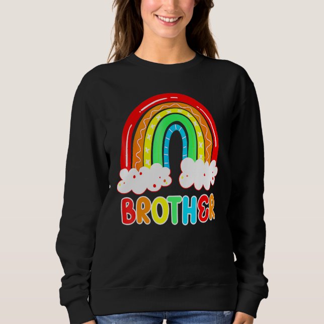 Sudadera Hermano arcoiris feliz el último día de clases (Anverso)