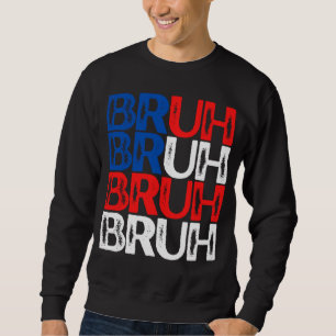 Sudadera Hermano Bandera Estadounidense Roja Blanca Azul EE