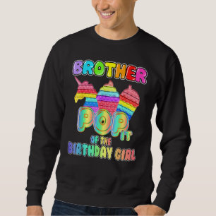 Sudadera Hermano Chica De Cumpleaños Pop It Unicornio Chica
