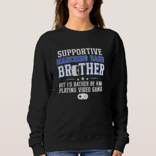 Sudadera Hermano de banda de marcha de apoyo hermano divert