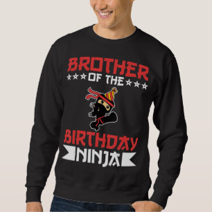 Sudadera Hermano De Cumpleaños Ninja Fight Taekwondo Gift