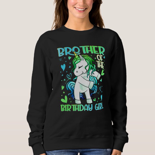 Sudadera Hermano de la Chica de cumpleaños que filtra la un (Anverso)