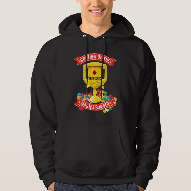 Sudadera Hermano De La Familia De Bloques De Construcción D (Anverso)