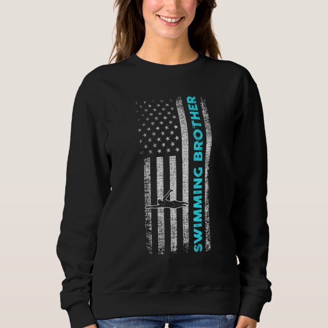 Sudadera Hermano De Natación De Los Hombres (Anverso)