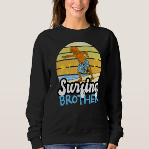Sudadera Hermano De Surf En Las Ondas De La Playa De Sibl