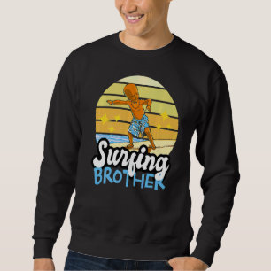 Sudadera Hermano De Surf En Las Ondas De La Playa De Sibl