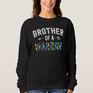 Sudadera Hermano De Una Familia Guerrera Consciente Del Aut