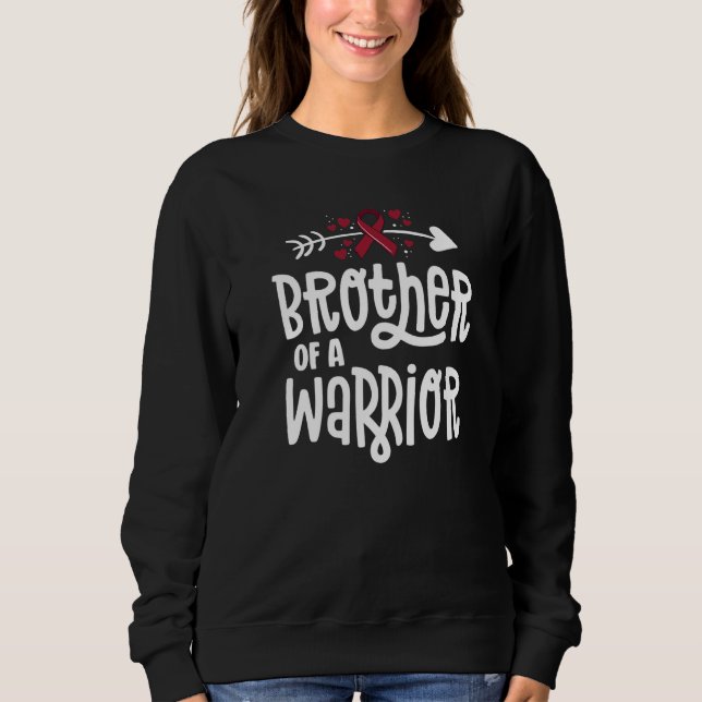 Sudadera Hermano De Una Malformación Vascular Guerrera Hema (Anverso)