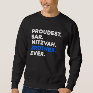 SUDADERA HERMANO DEL BAR ORGULLOSO MITZVAH, JAMÁS, JÓVENES