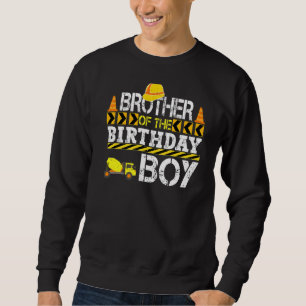 Sudadera Hermano Del Camión De Construcción De Birthday Boy
