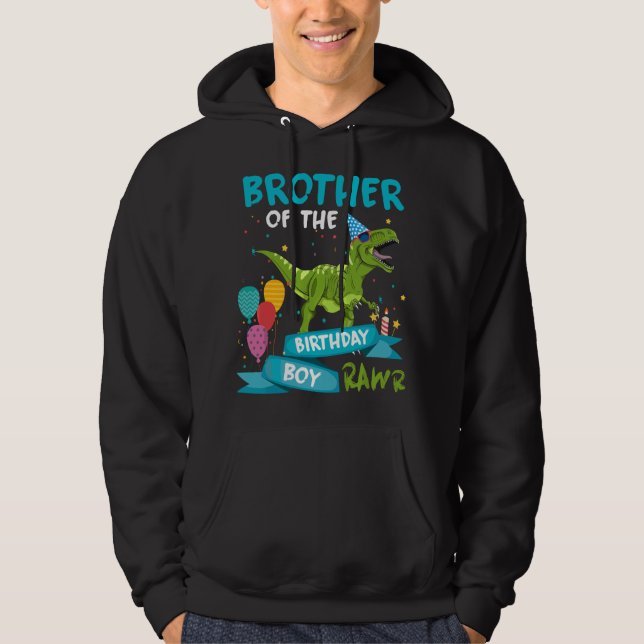 Sudadera Hermano del Cumpleañero T-Rex Dinosaurio Cumpleaño (Anverso)