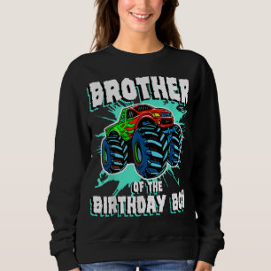 Sudadera Hermano del cumpleaños del monstruo de cumpleaños