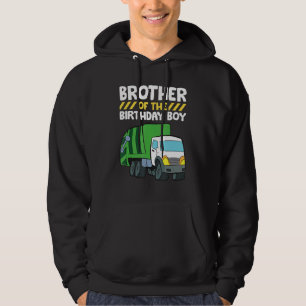 Sudadera Hermano Del Cumpleaños Niño Camión De La Basura Cu