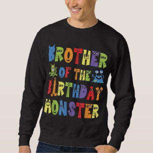 Sudadera Hermano Del Monstruo Del Cumpleaños Alien Kid B-da