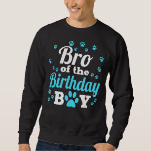 Sudadera Hermano Del Niño De Cumpleaños Perro Paw Fiesta Ce
