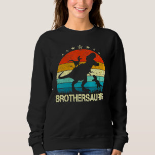 Sudadera Hermano Dinosaurio Brothersaurus 2 Dos Niños Chris