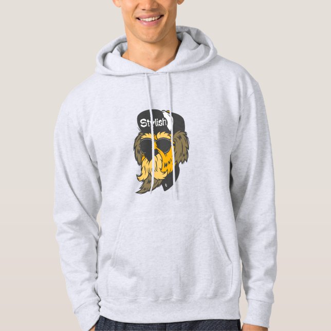 Sudadera Hermano gris claro y adolescente gracioso (Anverso)