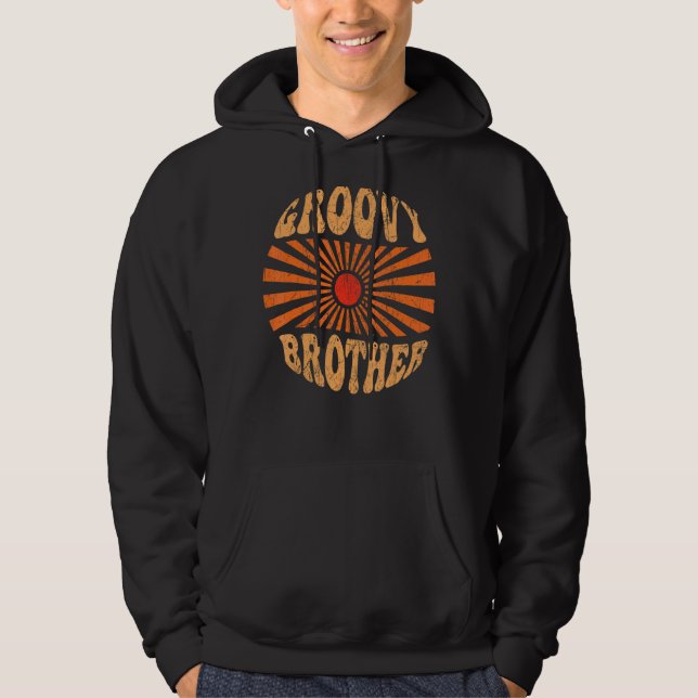 Sudadera Hermano Groovy Hermano Retro Hermano Estético de l (Anverso)