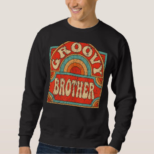 Sudadera Hermano Groovy Hermano Retro Hermano Estético de l