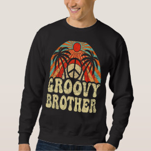 Sudadera Hermano Groovy Hermano Retro Hermano Estético de l