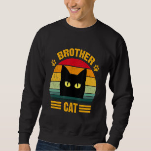 Sudadera Hermano Hermano Vintage Hermano Estilo Gato Retro