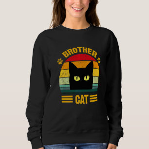 Sudadera Hermano Hermano Vintage Hermano Estilo Gato Retro
